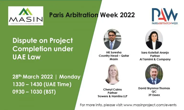 PAW2022 Webinar: Dispute on Project Completion under UAE Law