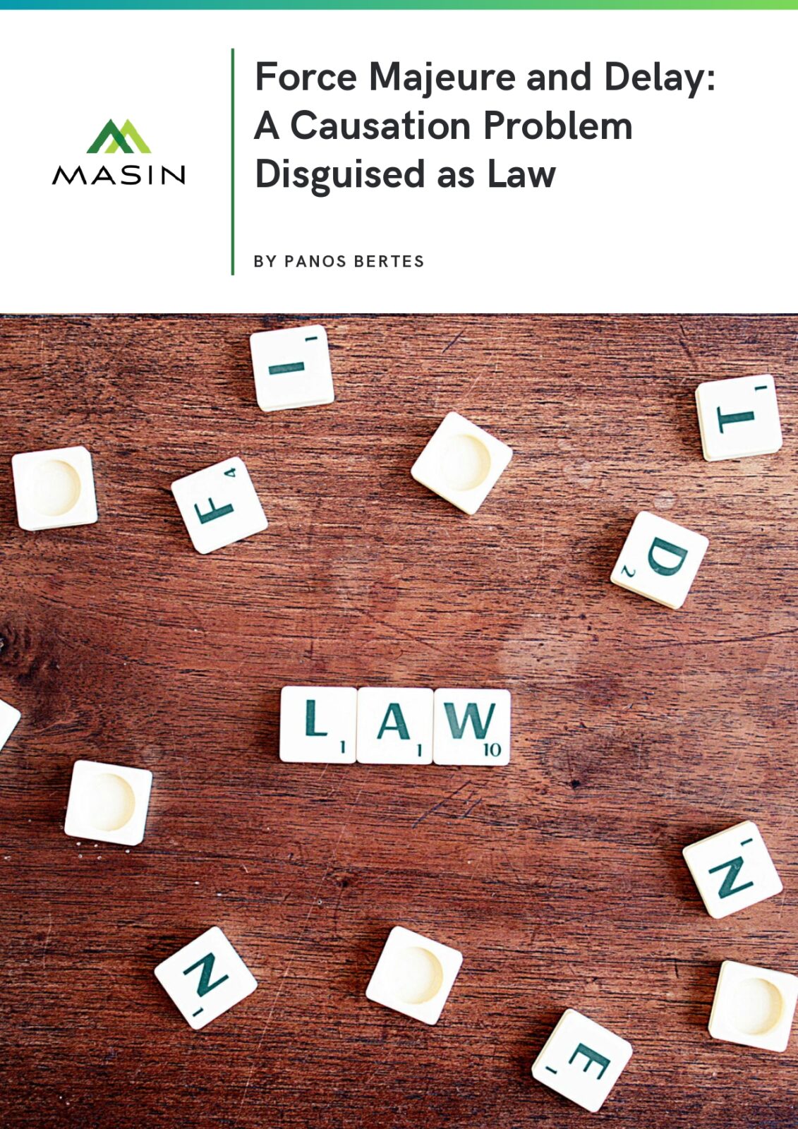 Ebook cover: force majeure and delay, a causation problem